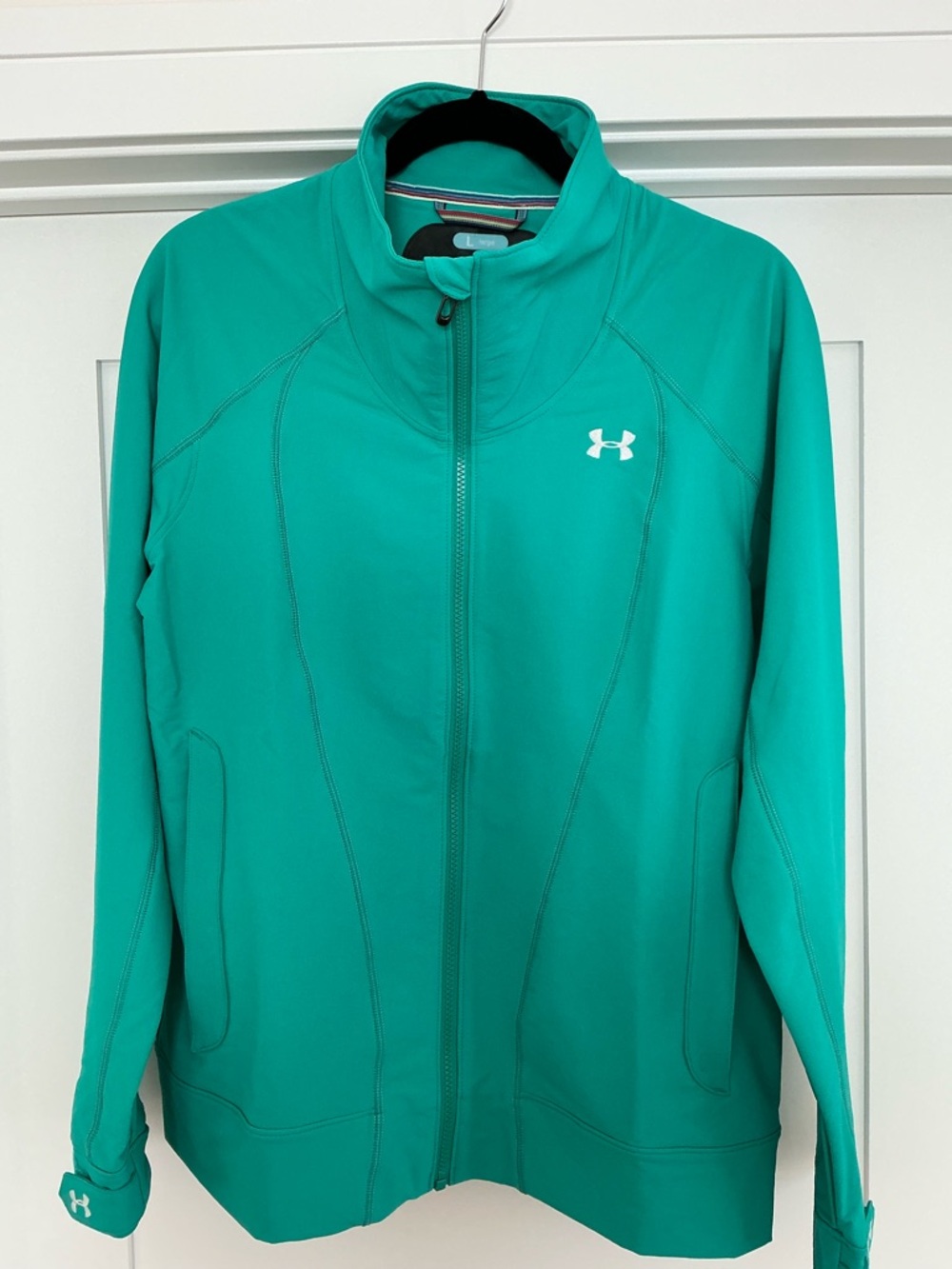 NWOT Umder Armour Women's bright green Zip-Front Performance Jacket